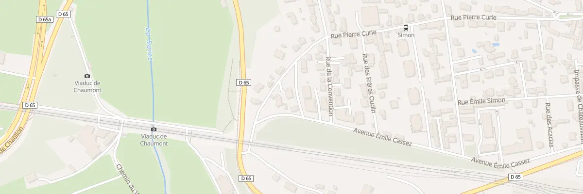 Plan du 15 Av Emile Cassez à Chaumont