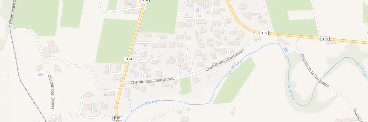 Plan du 189 Che des Libertonnes à Modène