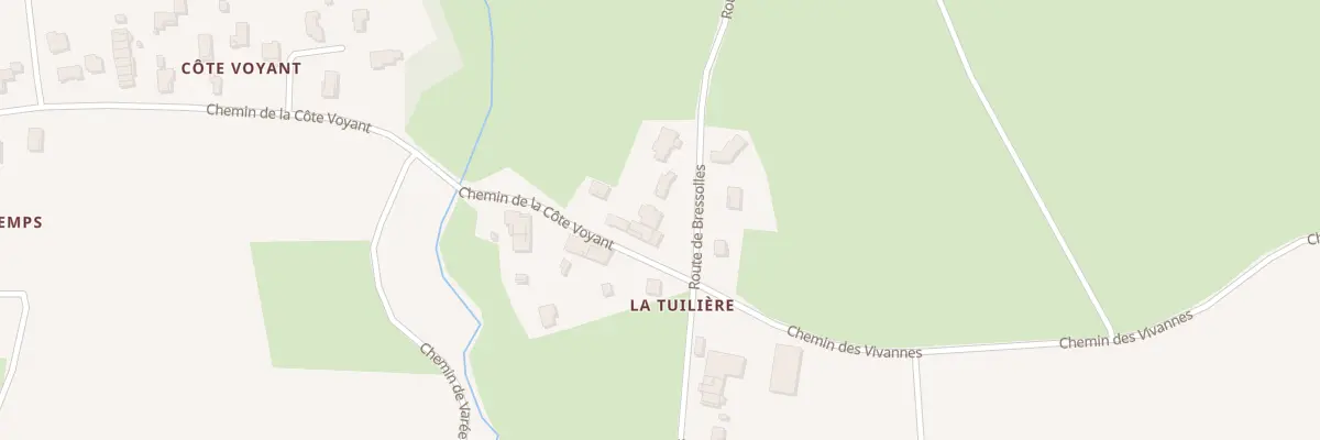 Plan du 600 Rte de Bressolles à Faramans
