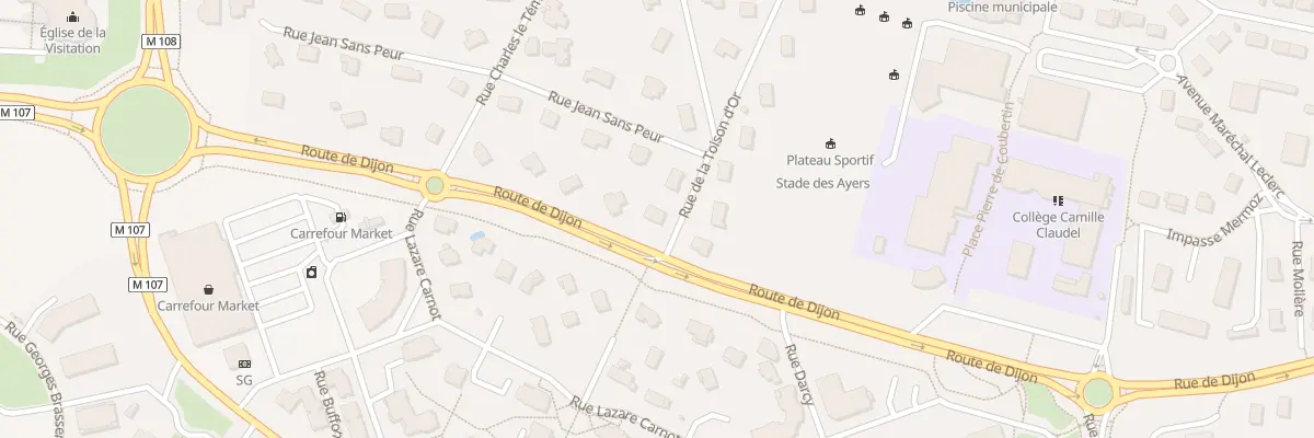 Plan du 1 Rue de la Toison d’Or à Chevigny-Saint-Sauveur