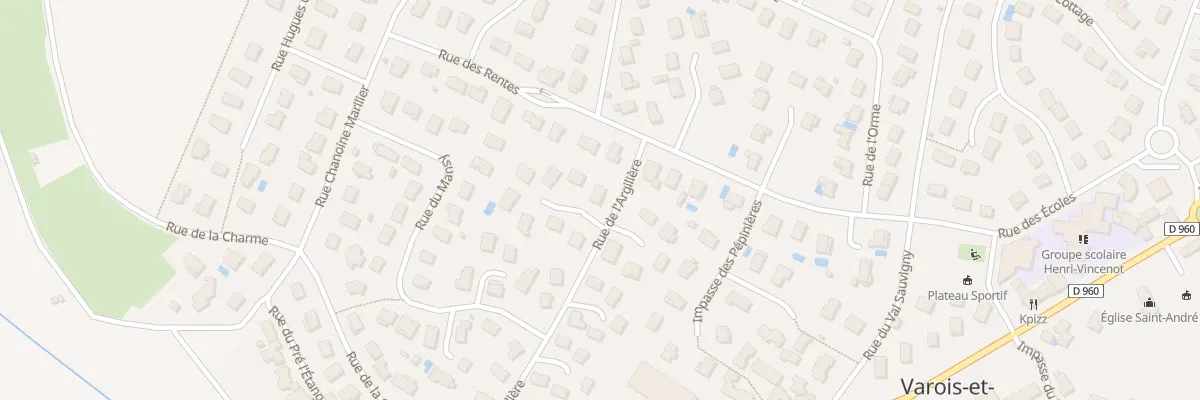Plan du 27 Rue de l’Argilière à Varois-et-Chaignot