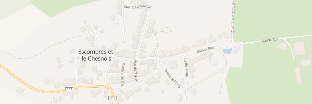 Plan du 5119 Ptr Petite Rue de Bouillon à Escombres-et-le-Chesnois