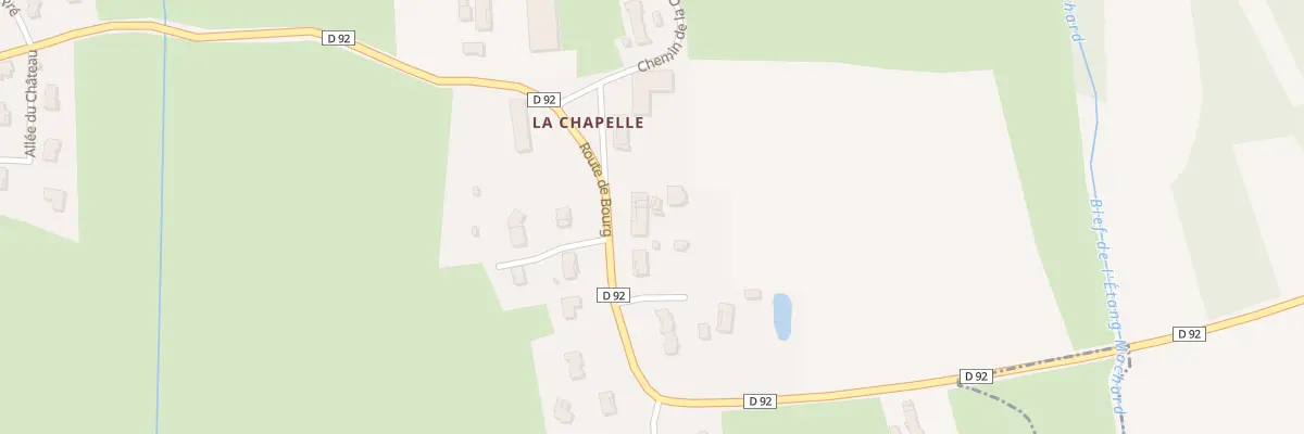 Plan du 677 Rte de Bourg à Saint-Martin-le-Châtel