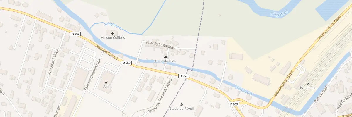 Plan du 18 Rue de la Bannie à Is-sur-Tille