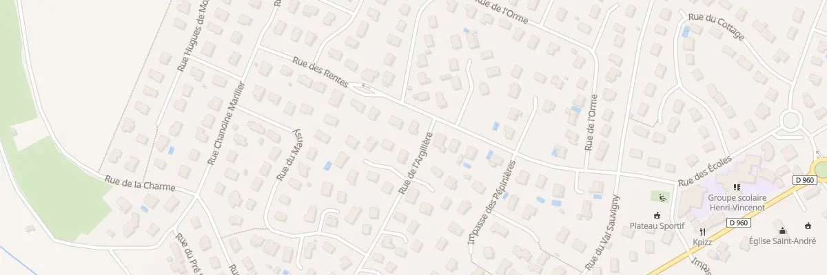 Plan du 25 Rue des Rentes à Varois-et-Chaignot