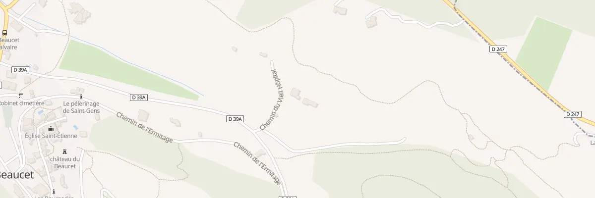 Plan du 80 Che du Vieil Hôpital au Beaucet