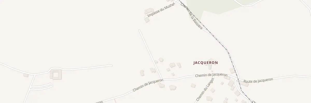 Plan du 880 Che de Jacqueron à Saint-Georges-d’Espéranche