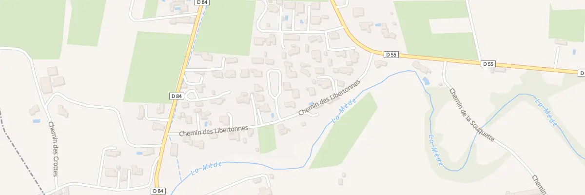 Plan du 205 Che des Libertonnes à Modène