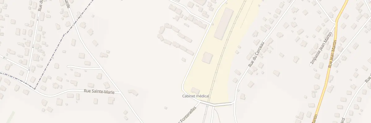 Plan du 36 Rue des Messageries à Marcilly-sur-Tille