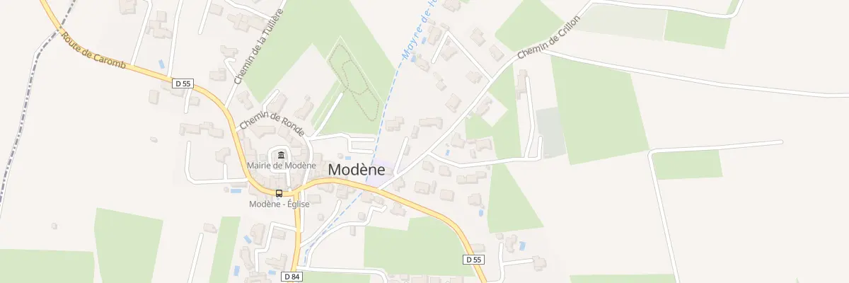 Plan du 71 Che de Crillon à Modène