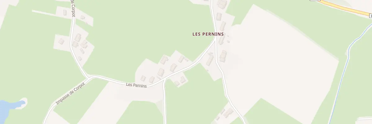 Plan du 4 Les Pernins à Thurey