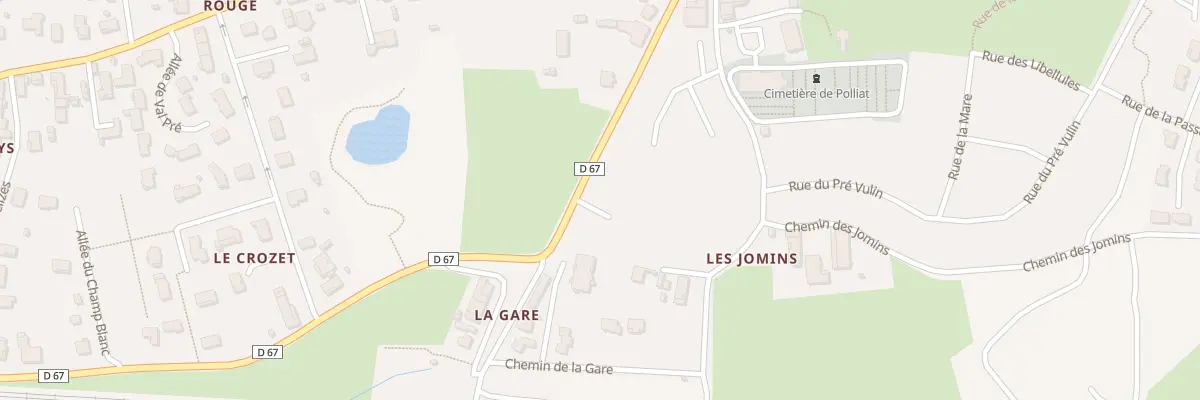Plan du 231 Av de la Gare à Polliat