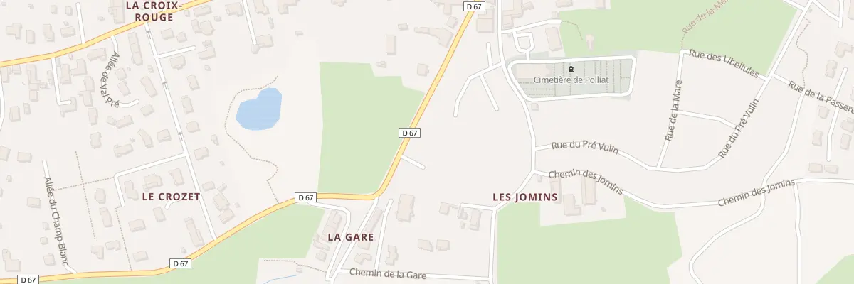 Plan du 209 Av de la Gare à Polliat