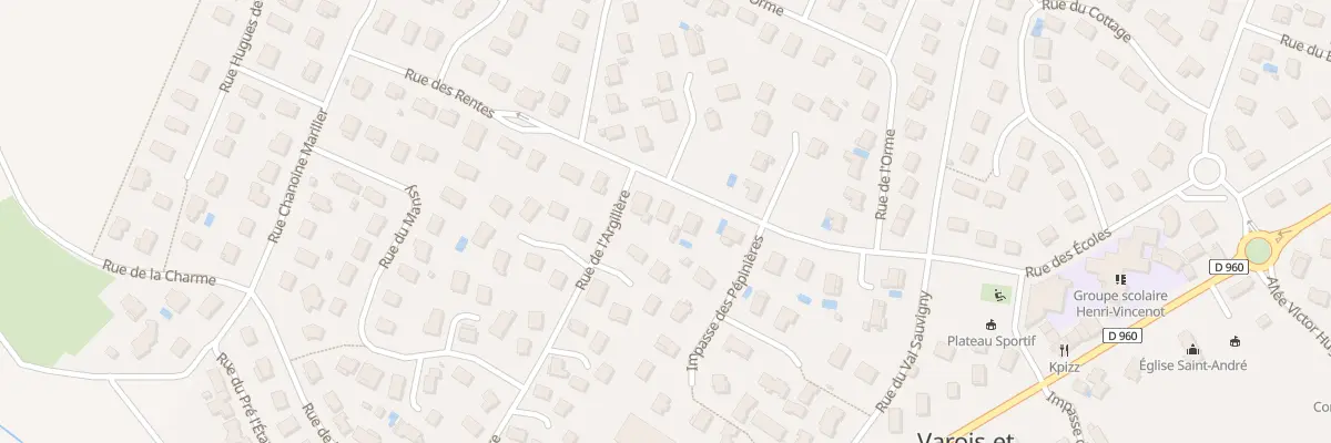 Plan du 21 Rue des Rentes à Varois-et-Chaignot