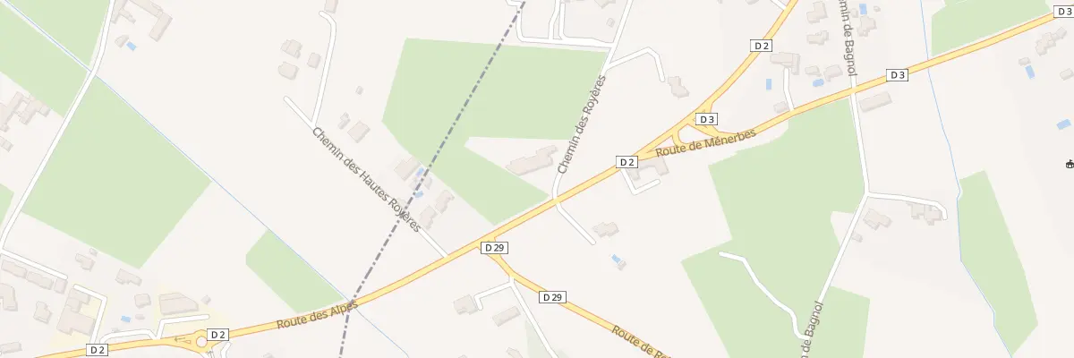 Plan du 1 Che des Royeres à Robion