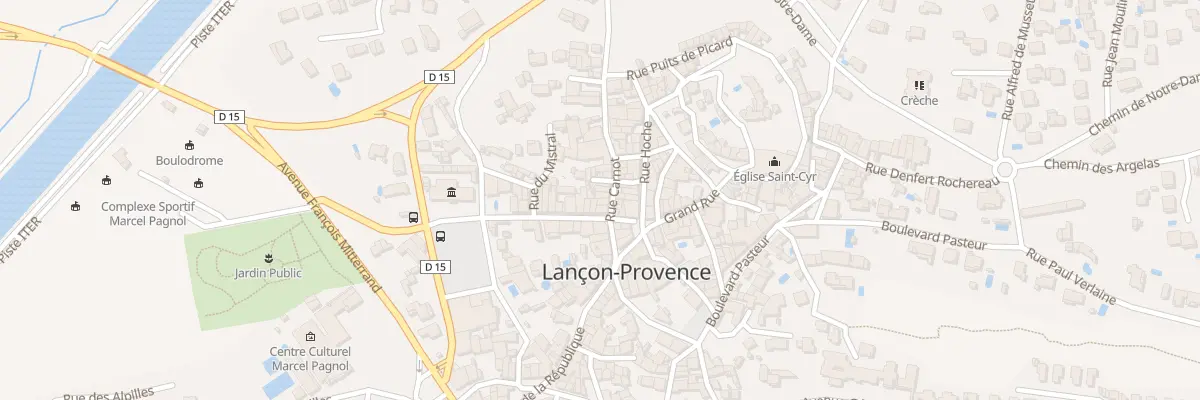Plan du 25 Rue Carnot à Lançon-Provence