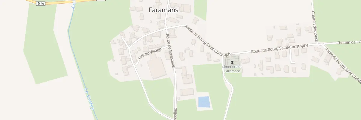 Plan du 185 Rte de Bressolles à Faramans