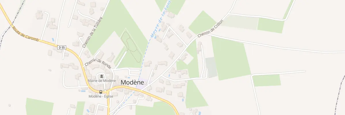 Plan du 145 Che de Crillon à Modène