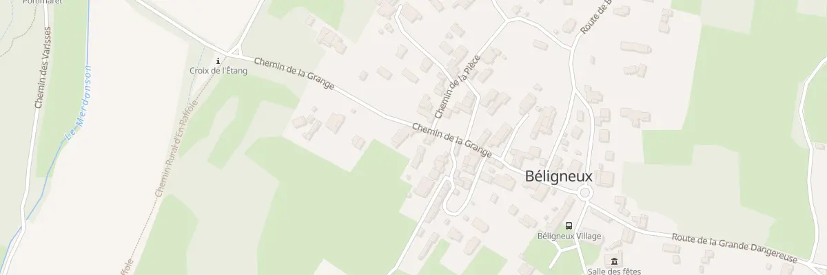 Plan du 191 Che de la Grange à Béligneux