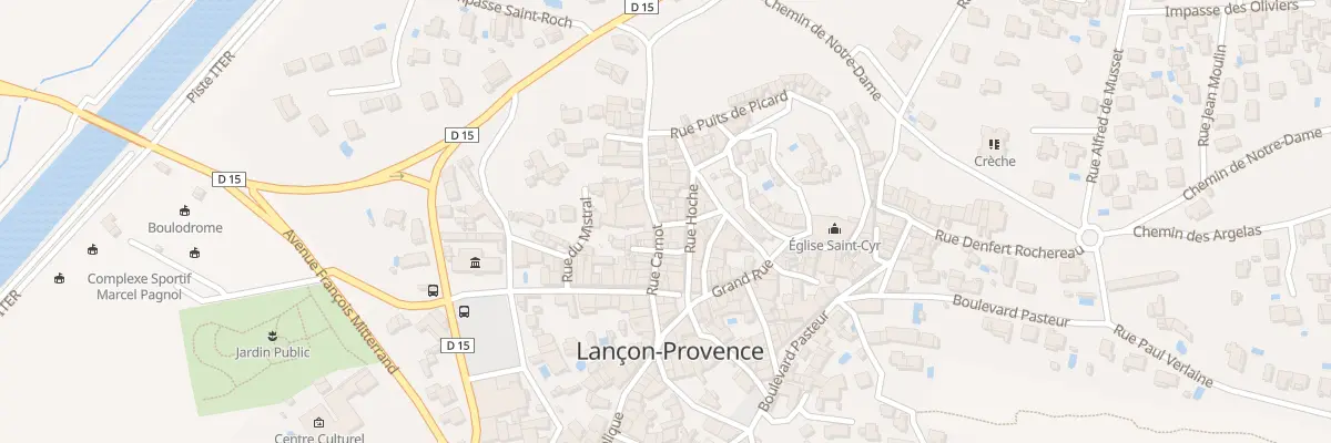 Plan du 20 Rue Carnot à Lançon-Provence