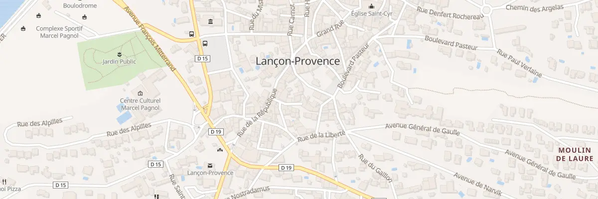 Plan du 5420 Rue Quartier de la Machine à Lançon-Provence