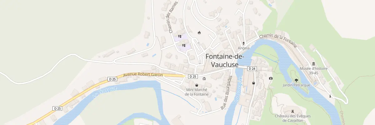Plan du 5076 Rue des Ecoles à Fontaine-de-Vaucluse
