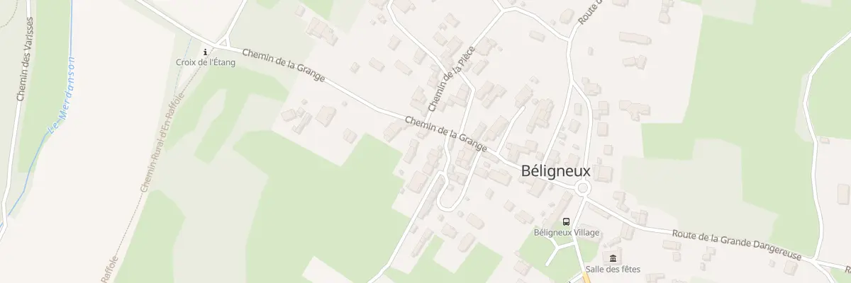 Plan du 155 Che de la Grange à Béligneux