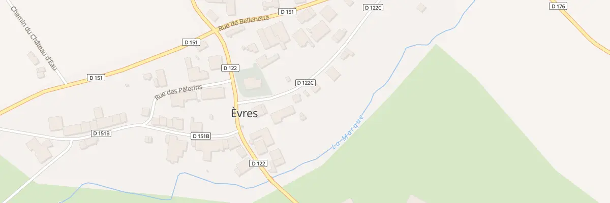 Plan du 4 Rue Saint Evence à Èvres