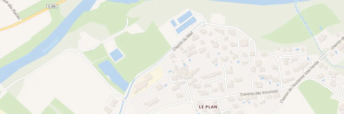 Plan du 44 Che du Beal à Entrechaux