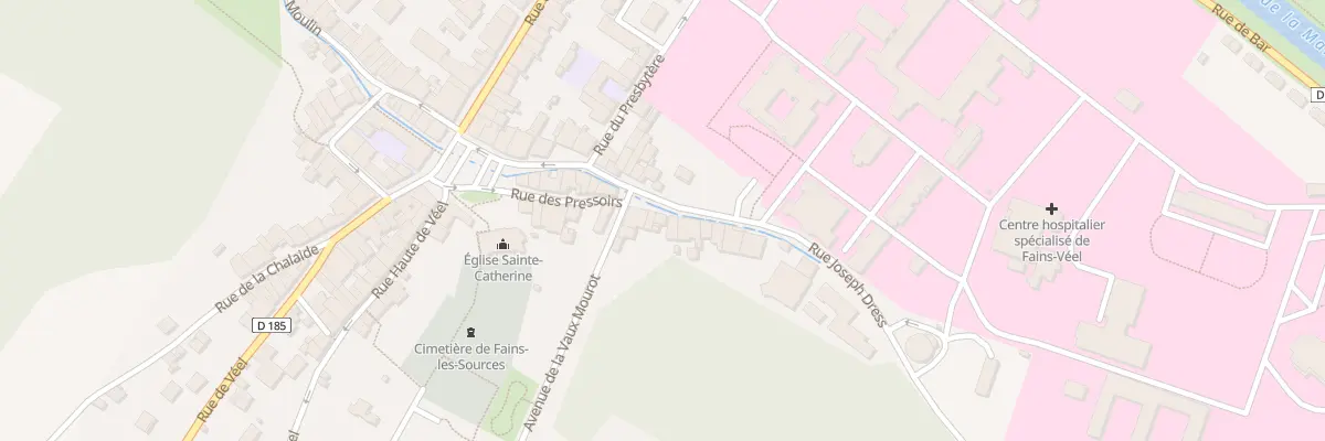 Plan du 6 Rue Joseph Dress à Fains-Véel