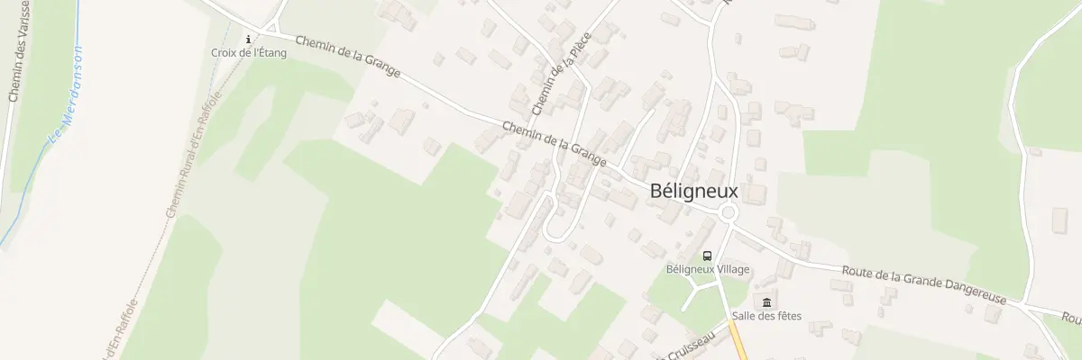 Plan du 153 Che des Ruettes à Béligneux