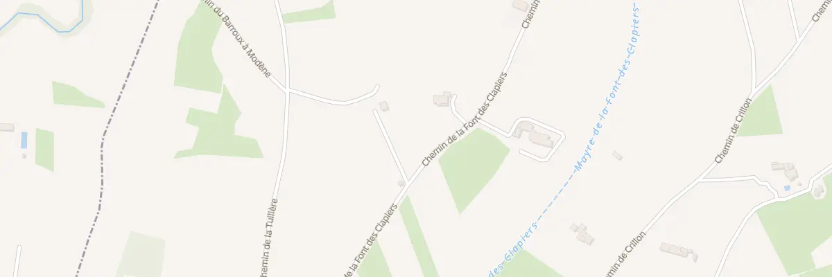 Plan du 301 Che de la Font des Clapiers à Modène