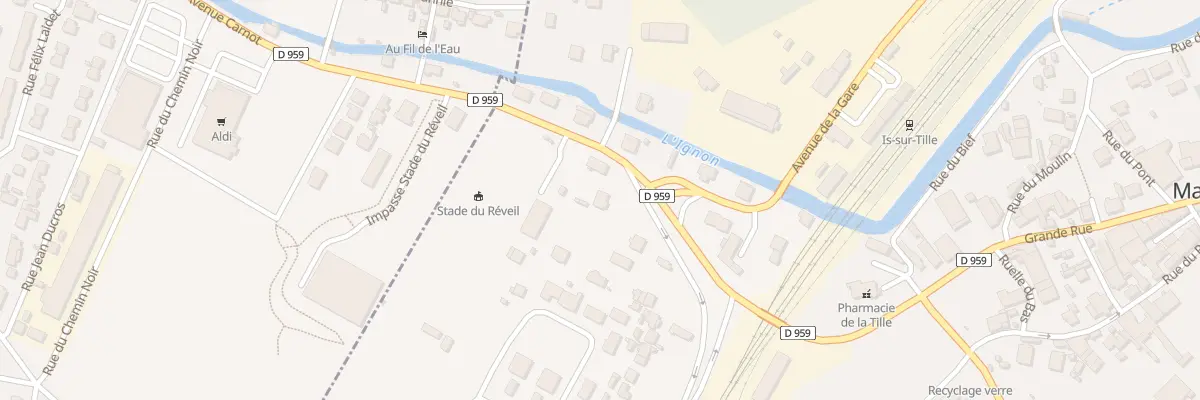 Plan du 2 Rue des Messageries à Marcilly-sur-Tille