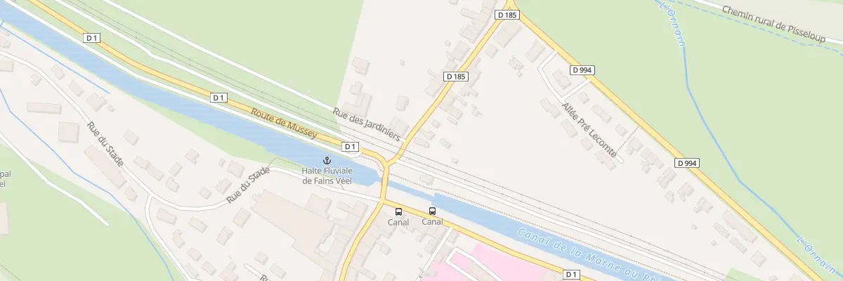 Plan du 2 Rue de la Gare à Fains-Véel