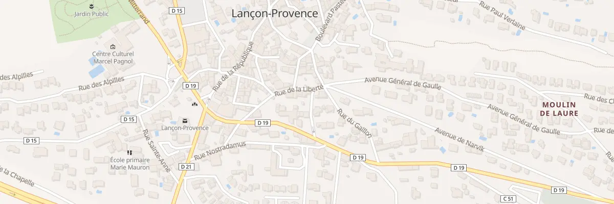 Plan du 1 Rue Saint Esprit à Lançon-Provence