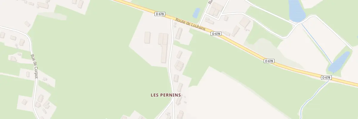 Plan du 3 Les Pernins à Thurey