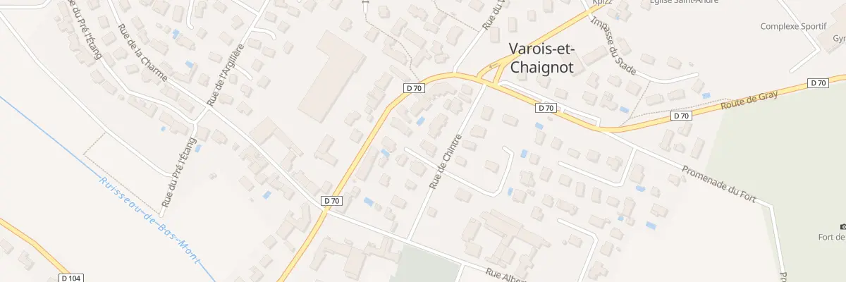 Plan du 6 Rue du Chintre à Varois-et-Chaignot