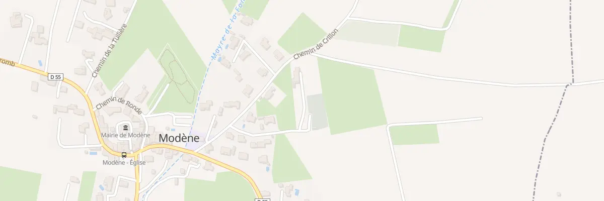 Plan du 121 Che du Cimetière à Modène