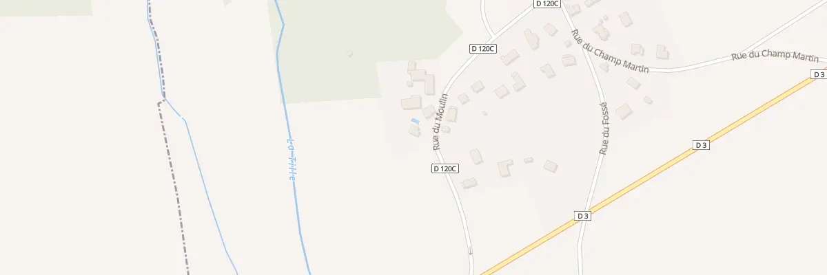 Plan du 7 Rue du Moulin à Crécey-sur-Tille