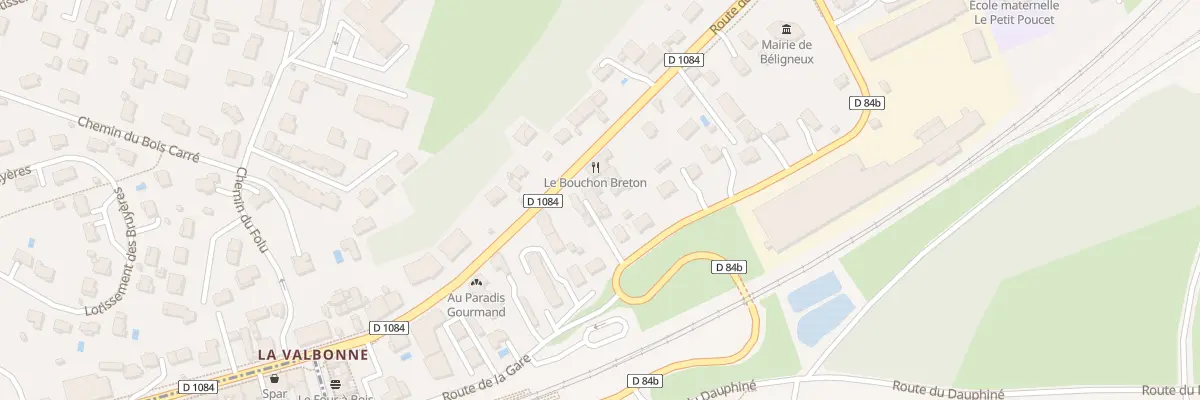 Plan du 320 Rte de Genève à Béligneux