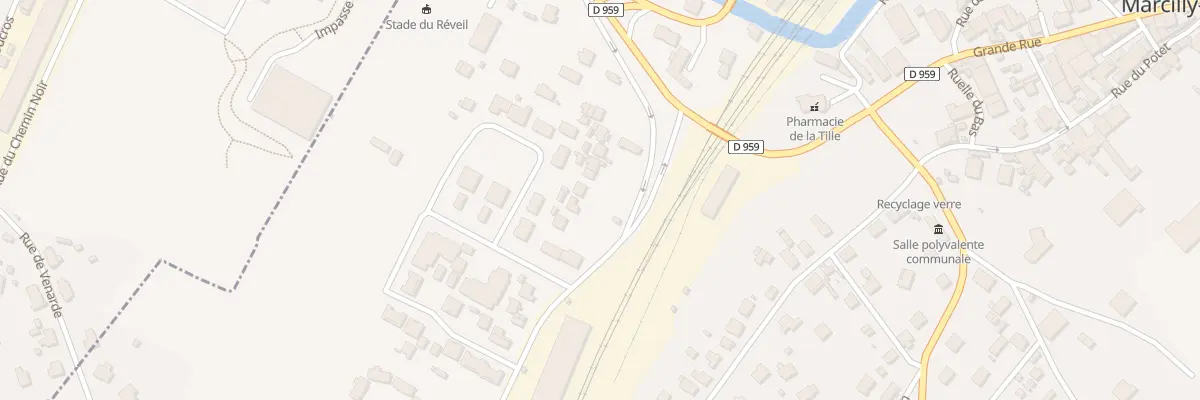 Plan du 18 Rue des Messageries à Marcilly-sur-Tille