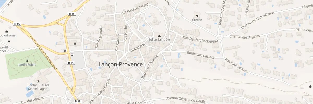 Plan du 8 Bd Pasteur à Lançon-Provence