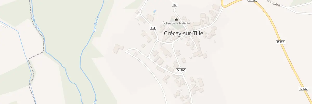 Plan du 2 Rue du Château à Crécey-sur-Tille