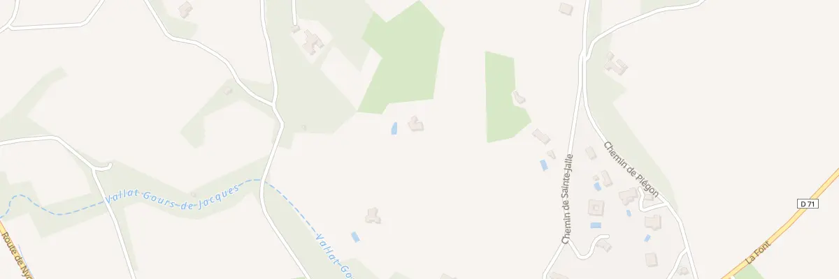 Plan du 804 Che Sainte Jalle à Puyméras