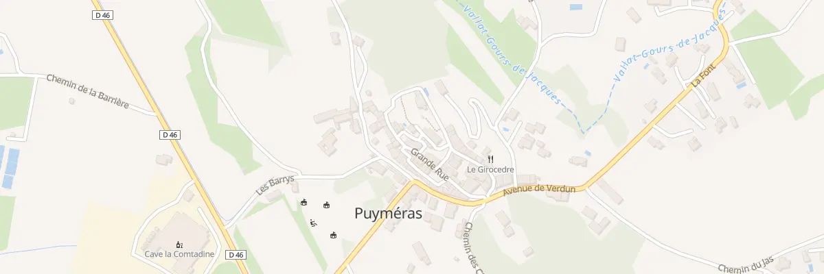 Plan du 1 Rue Soubeyranne à Puyméras