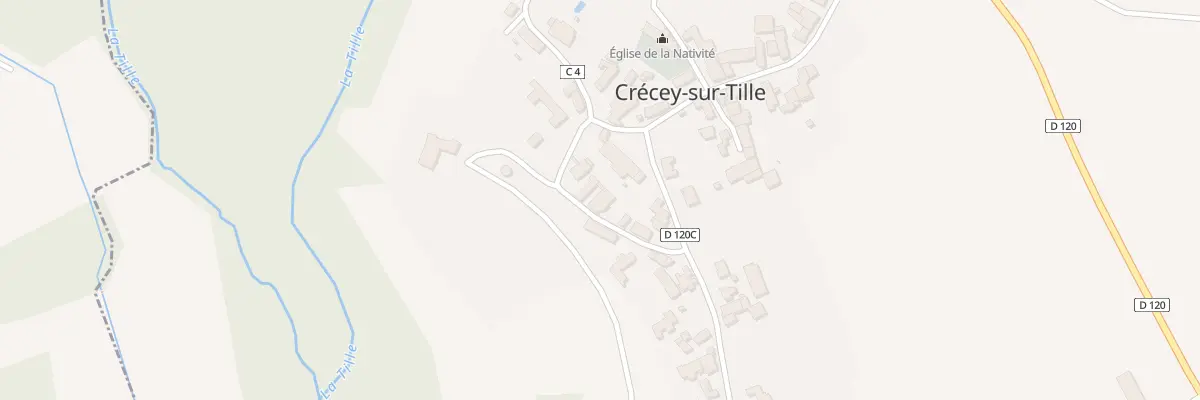 Plan du 6 Rue du Château à Crécey-sur-Tille