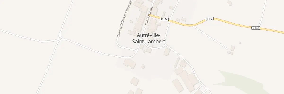 Plan du 25 Rue Principale à Autréville-Saint-Lambert