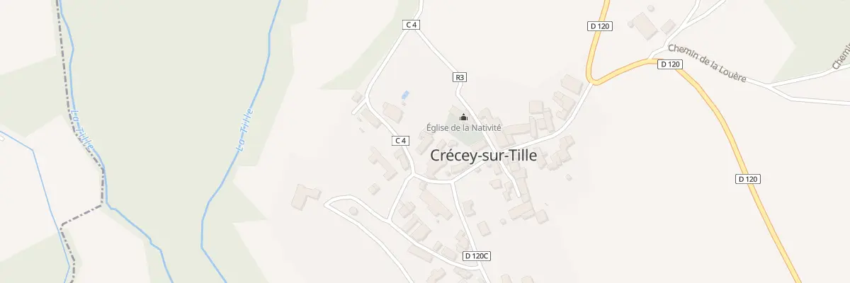 Plan du 3 Rue Basse à Crécey-sur-Tille