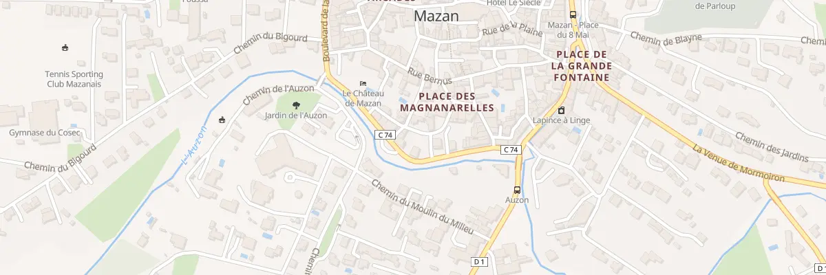 Plan du 5722F Rue de l’Auzon à Mazan