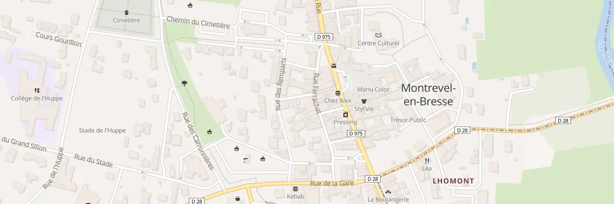 Plan du 13 Rue Ferrachat à Montrevel-en-Bresse
